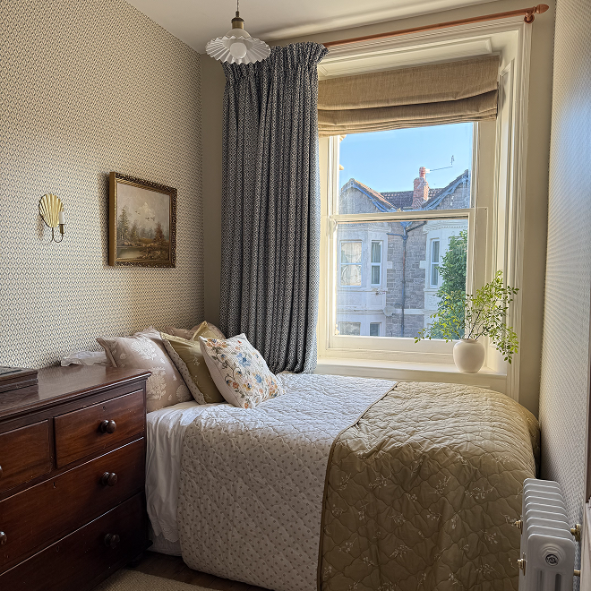 How real homes are pairing roman blinds & curtains