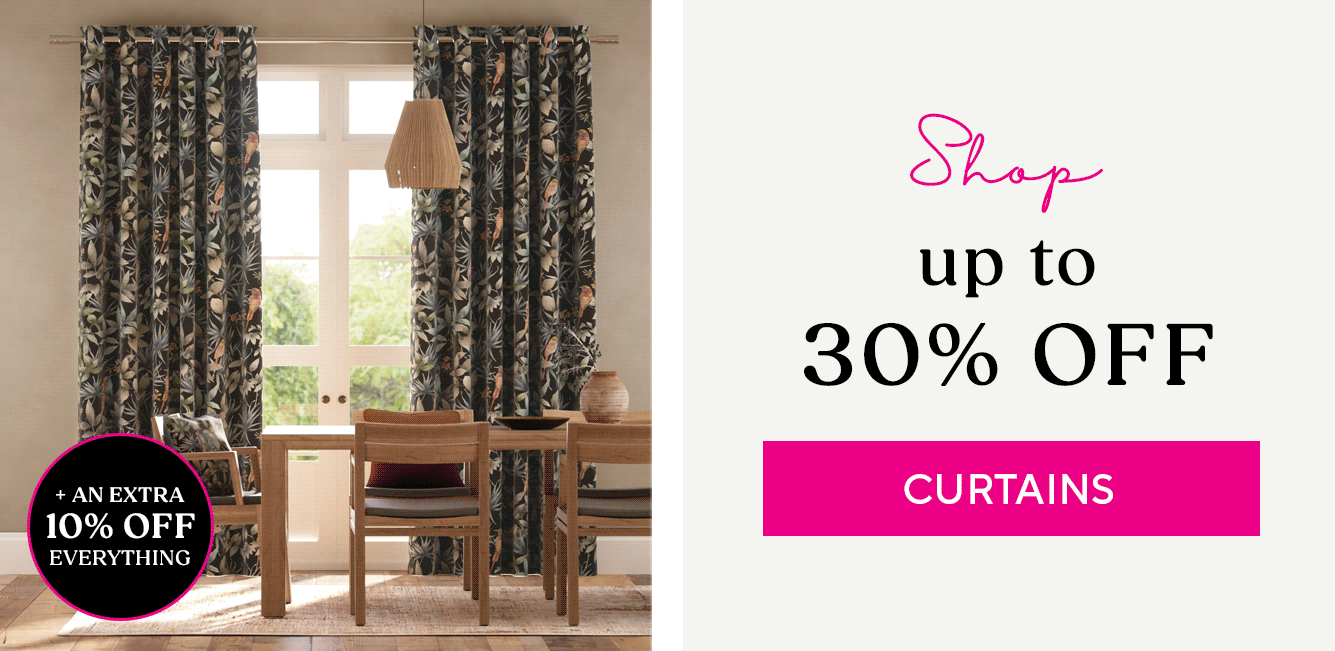 Shop Up To 30% Off Curtains + An Extra 10% Off Everything