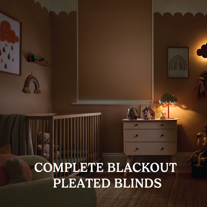 Complete Blackout Pleated Blinds