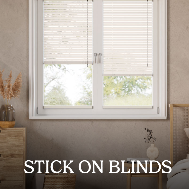 Stick on blinds