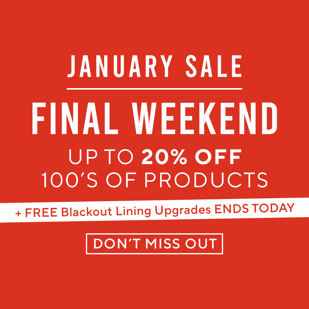 JANUARY SALE - UP TO 20% OFF HUNDREDS OF PRODUCTS