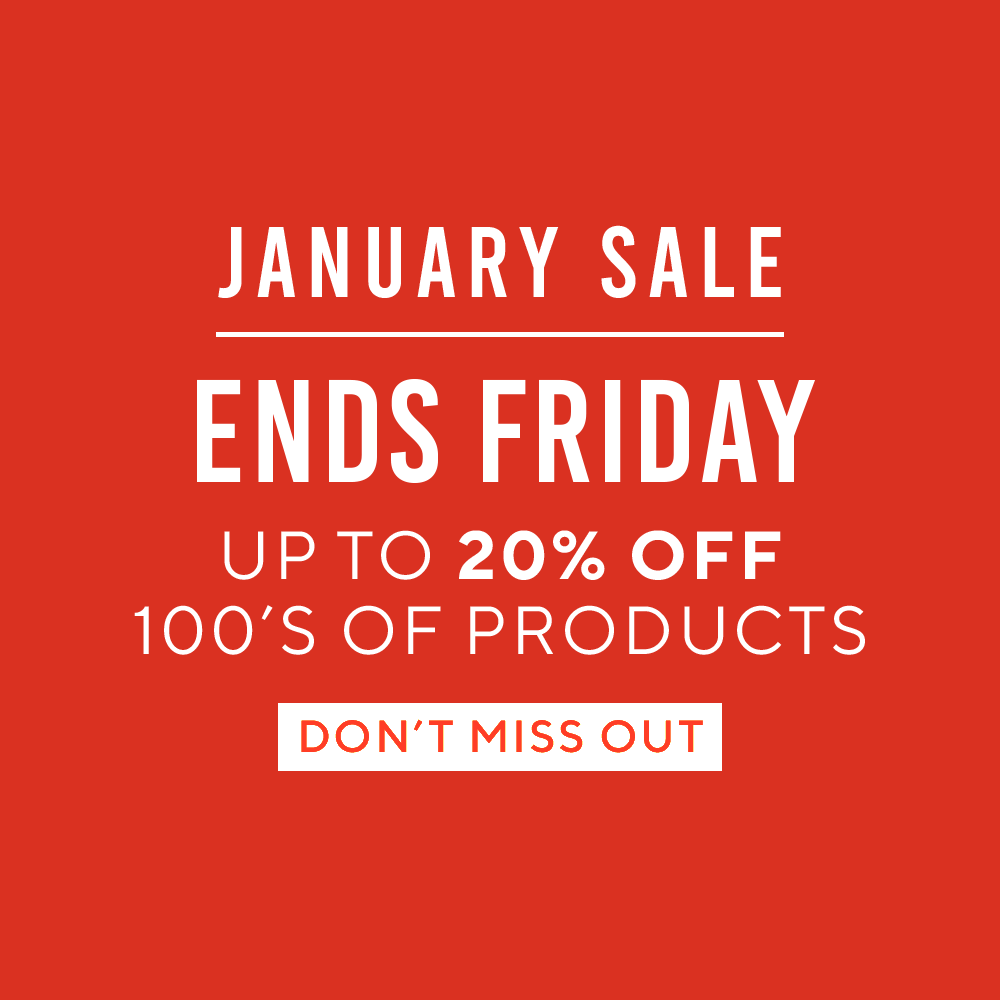 JANUARY SALE - NEW LINES ADDED
