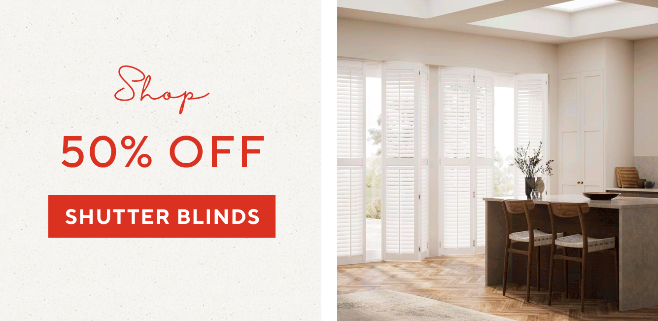 50% OFF SHUTTER BLINDS