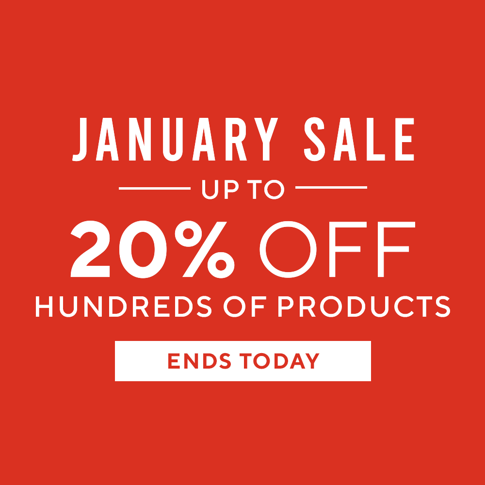 JANUARY SALE - ENDS TODAY