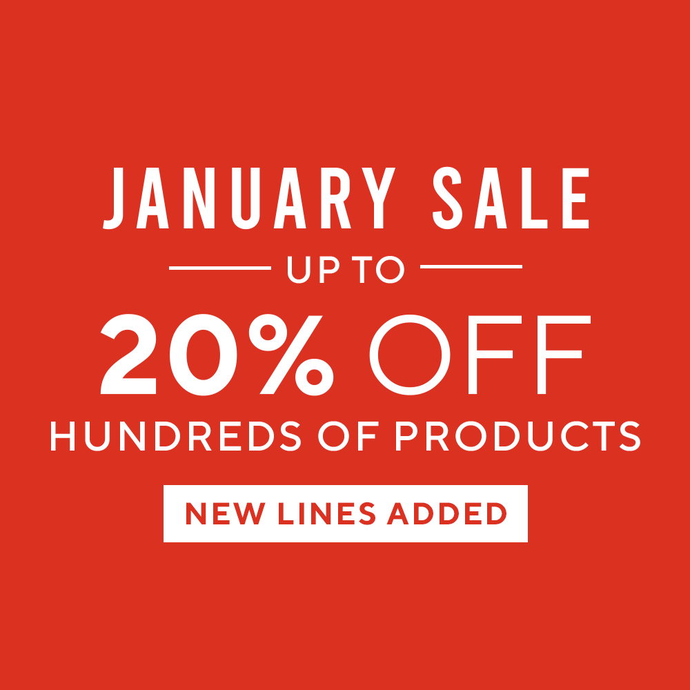 JANUARY SALE - NEW LINES ADDED