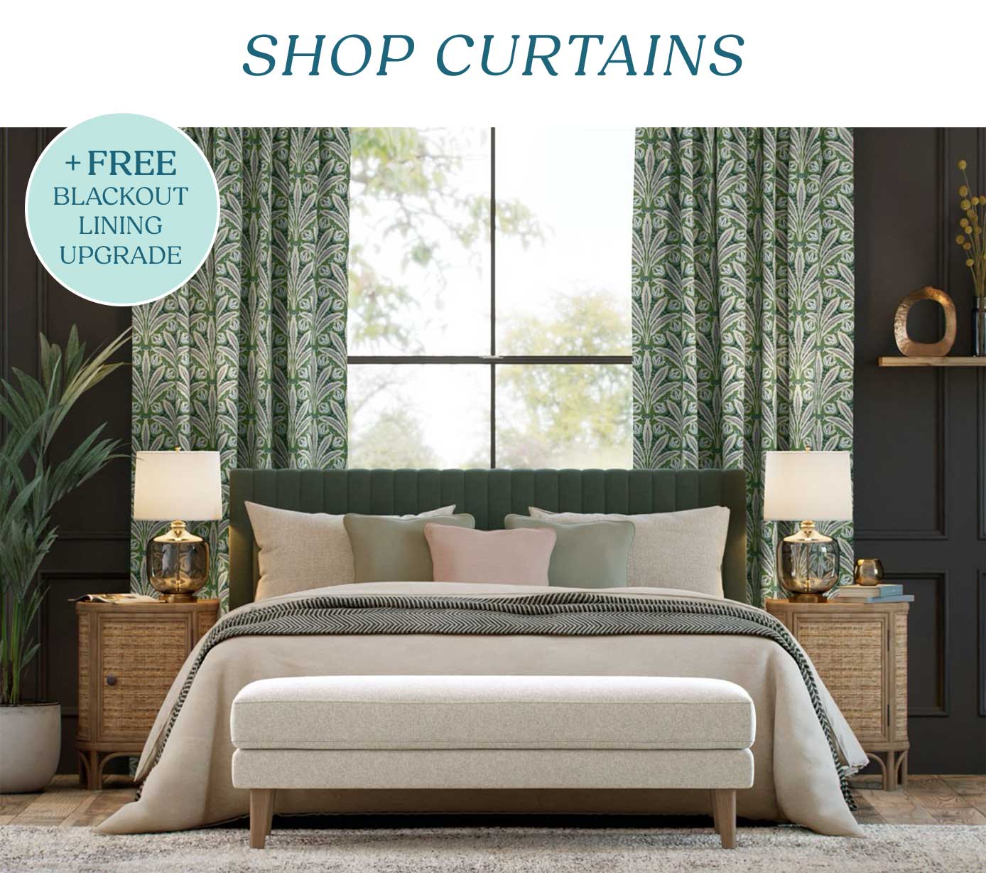 10% Off Curtains + FREE Blackout Lining!