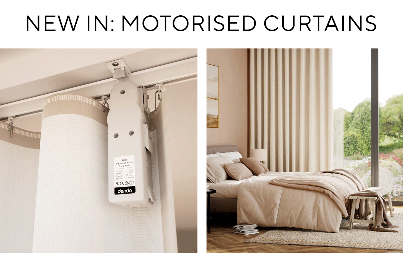 NEW IN: Motorised Curtains