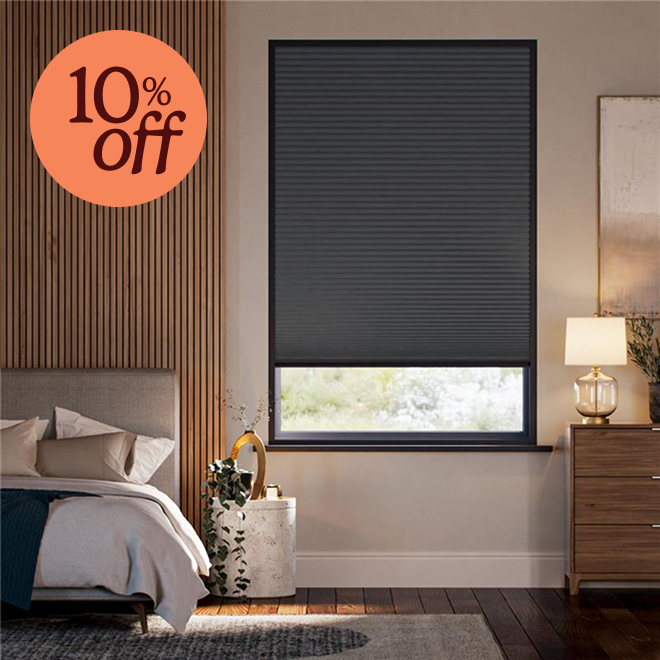 Complete blackout charcoal thermal blind