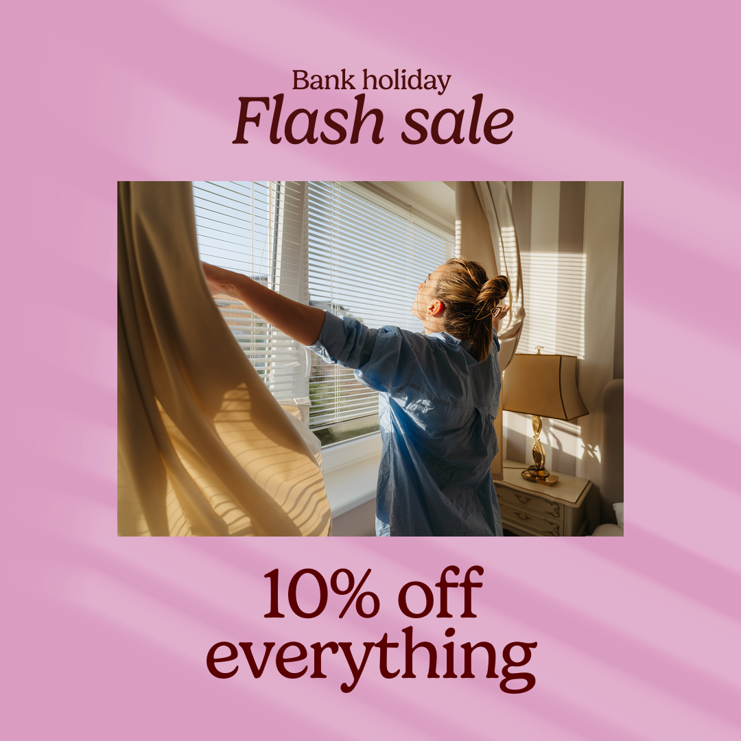 Bank holiday flash sale - 10% off everything