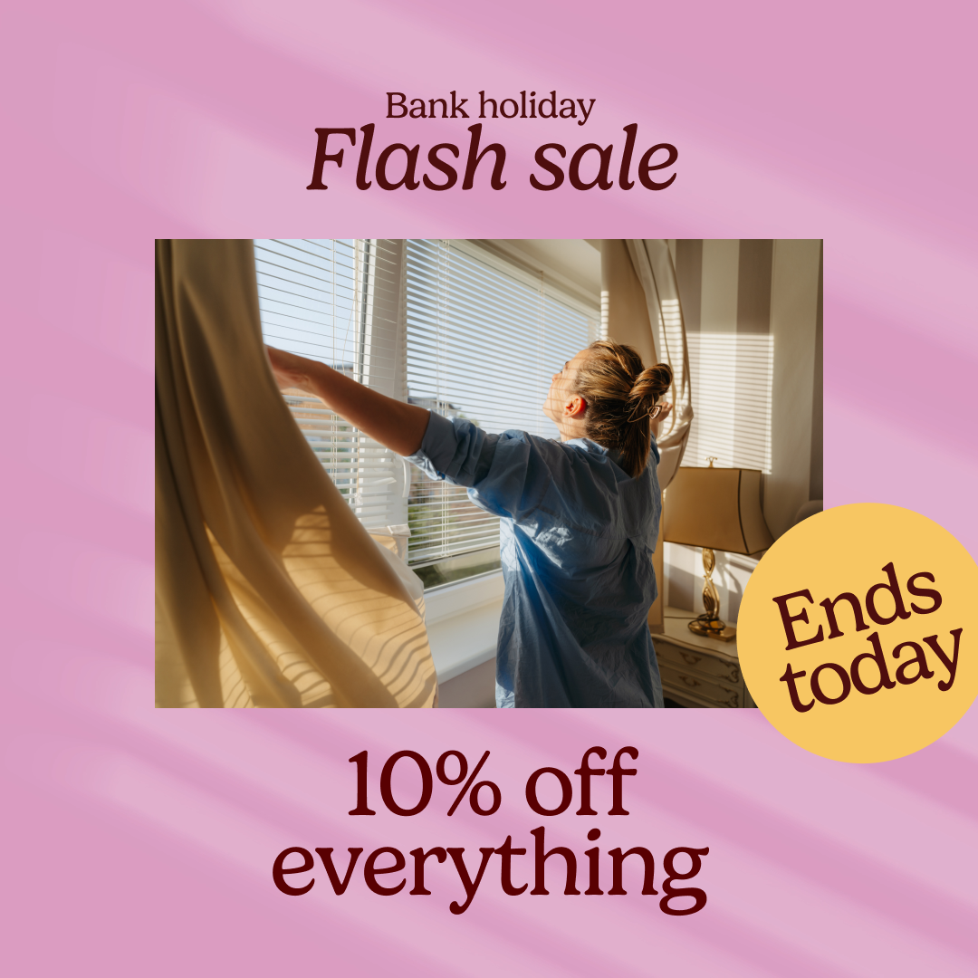 Bank holiday flash sale - 10% off everything