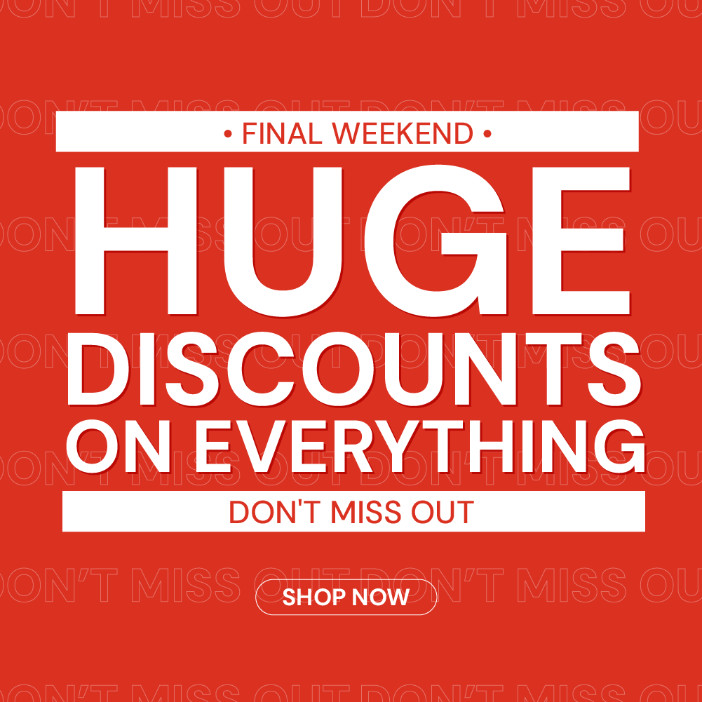Huge discounts on everything