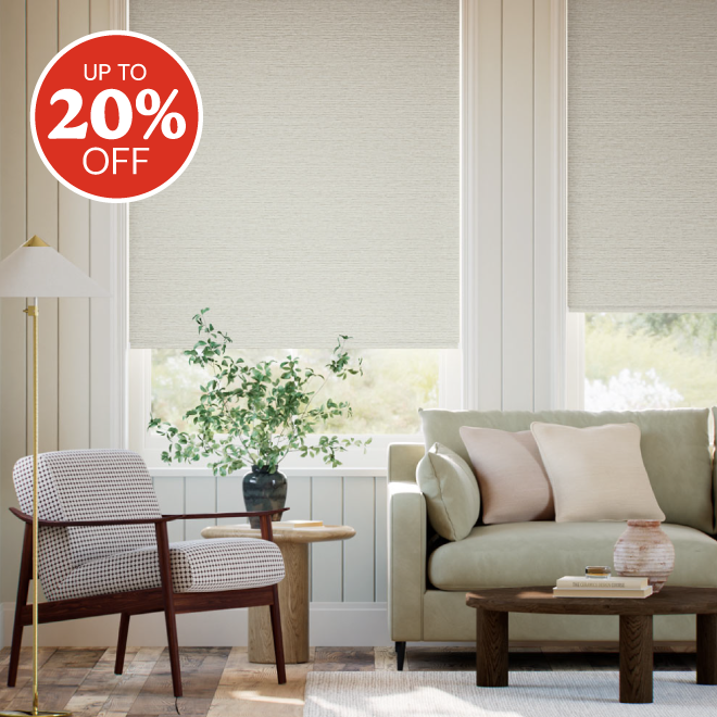 Up to 20% off Roller Blinds