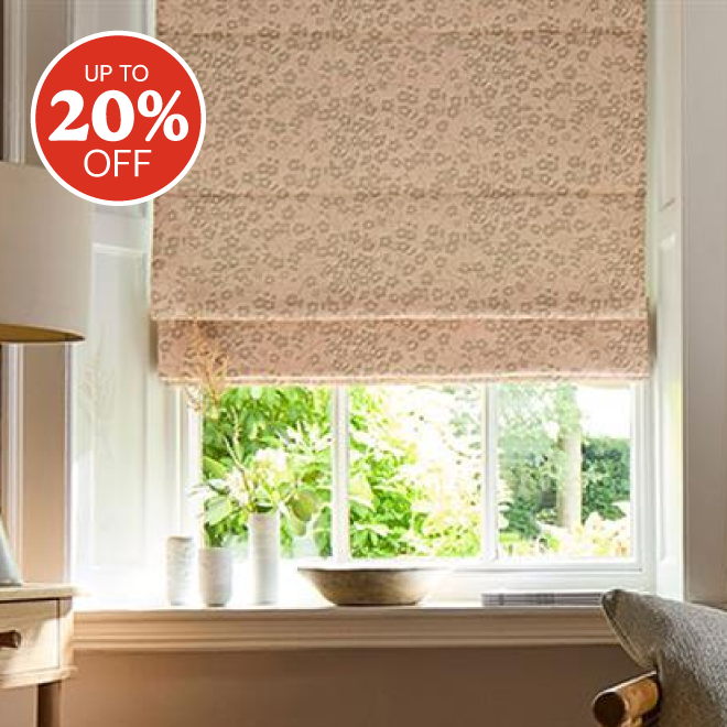Up to 20% off Roman Blinds