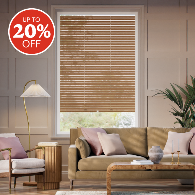 Up to 20% off PerfectFIT Wooden Blinds