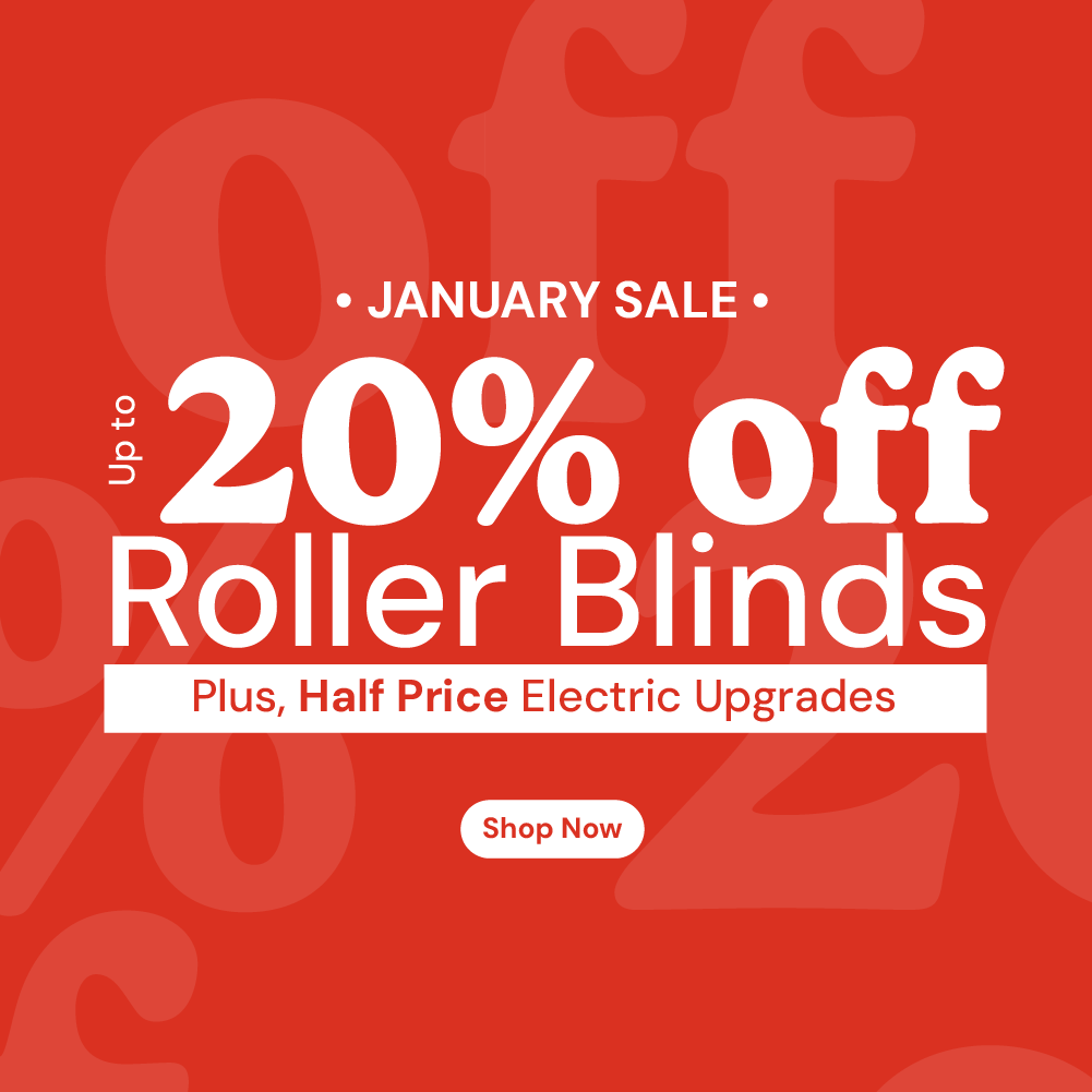 Up to 20% off Roller Blinds + half price electric upgrades