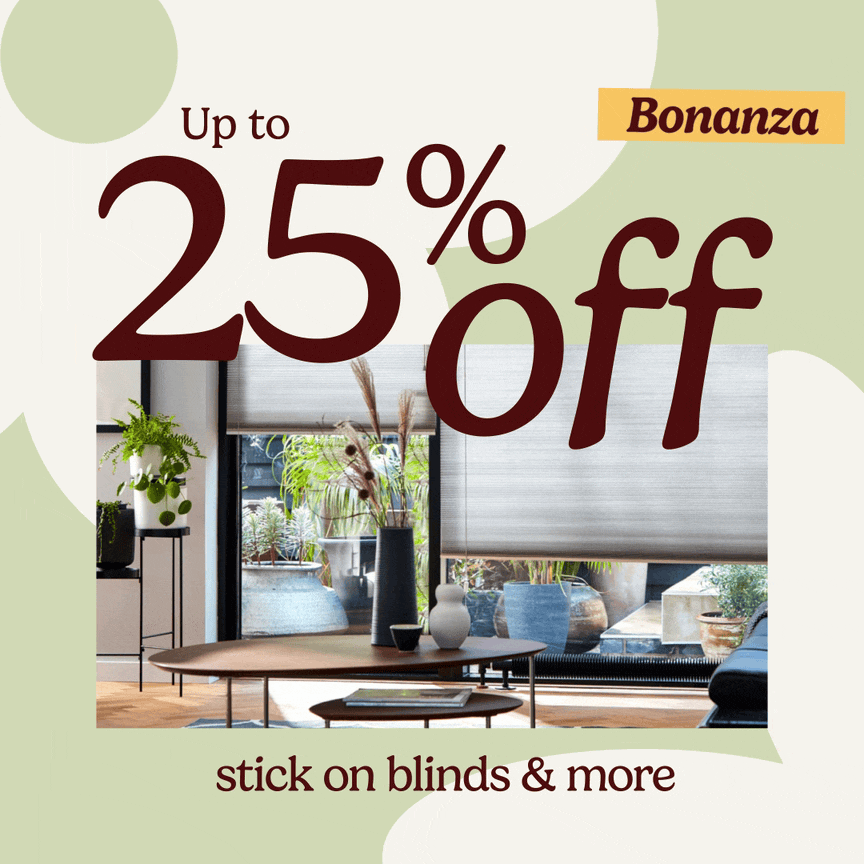 Up to 25% off Stick On blinds