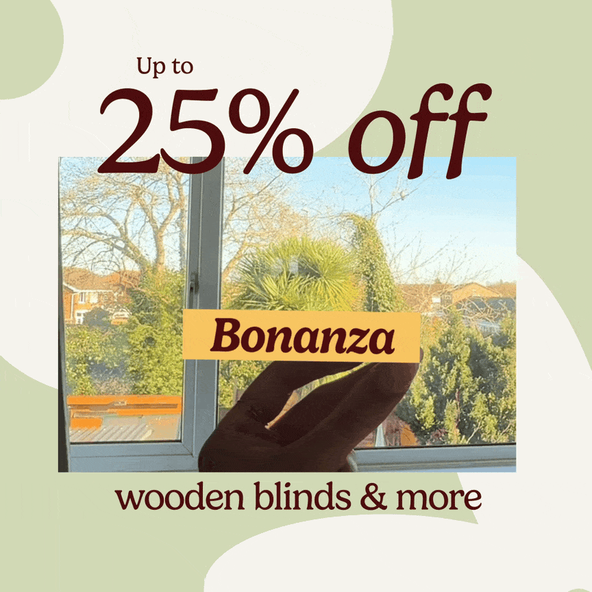 Up to 25% off wooden blinds & more