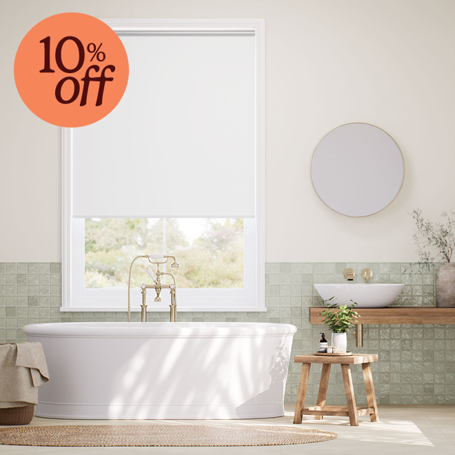 Sterling Heat Reflective Blackout White Roller Blind