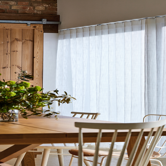 Lumiere Unlined Bijou Linen White Curtains