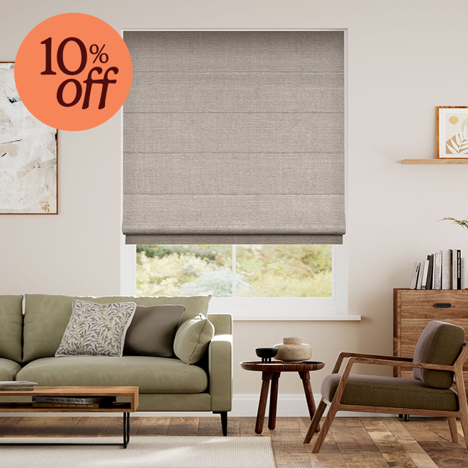 Cavendish Warm Stone Roman Blind