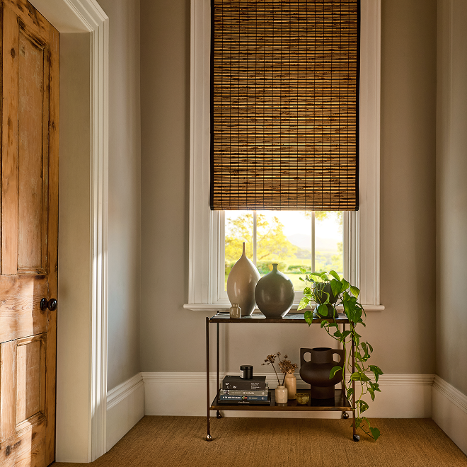 Cusco Maple & Coal Roman Blind