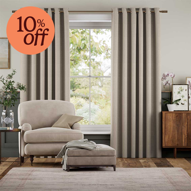 Cavendish Warm Stone Curtains