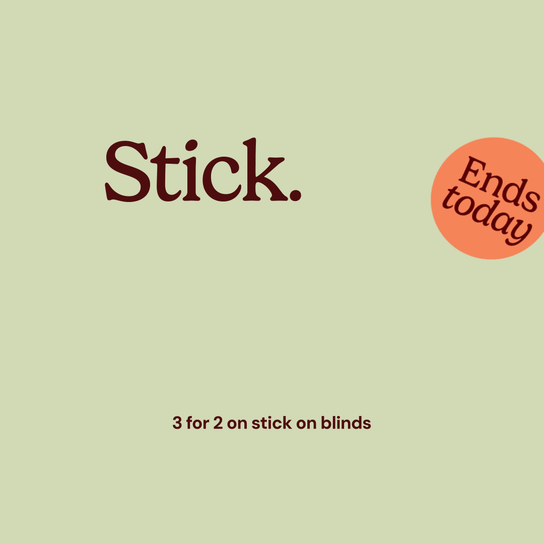3 for 2 on stick on blinds