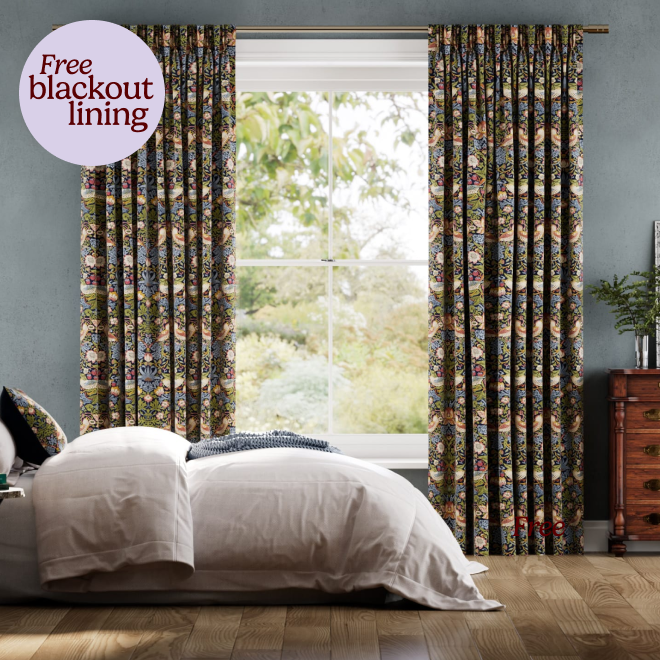 Blackout lining for curtains