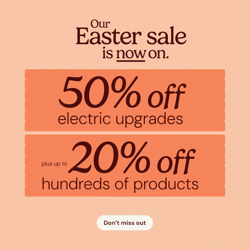 Easter sale now on 