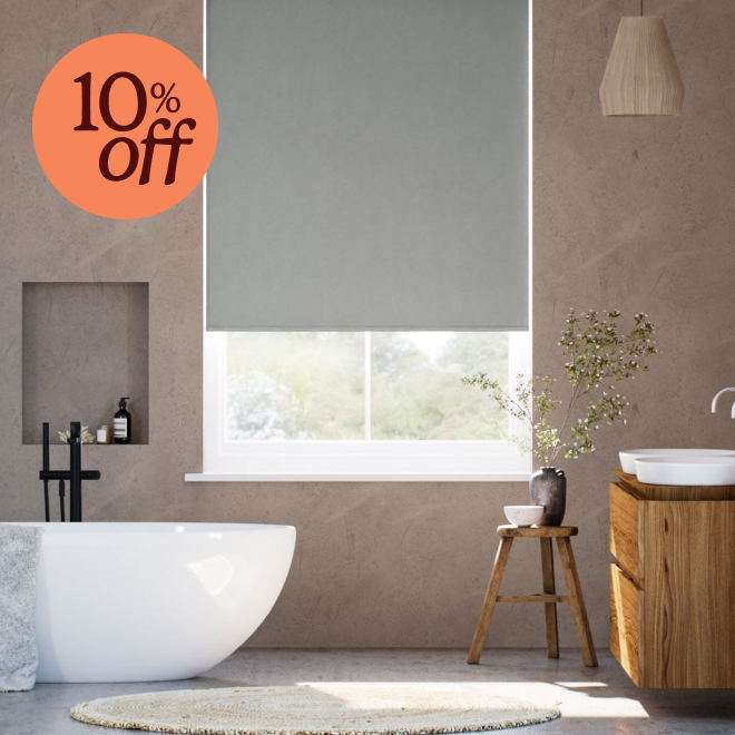 Cadiz blackout smoke grey roller blind