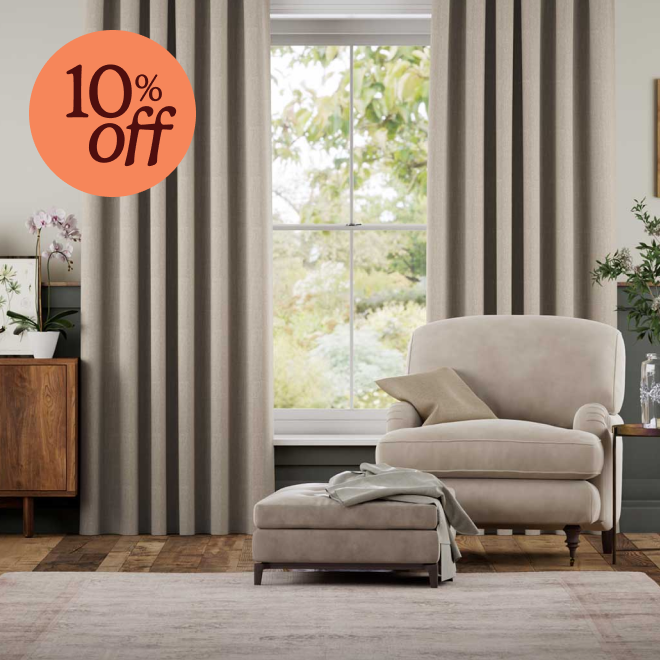 Cavendish warm stone curtains