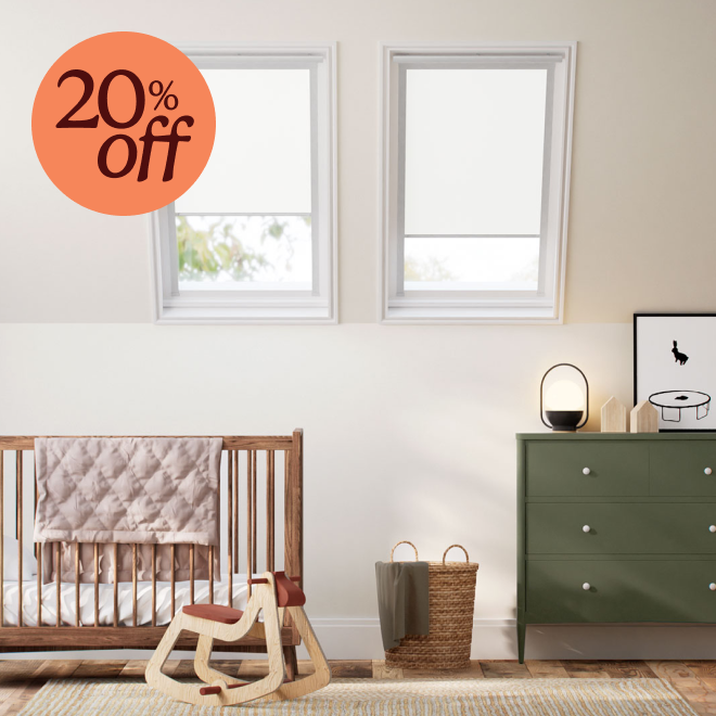 Electric VELUX® skylight blinds