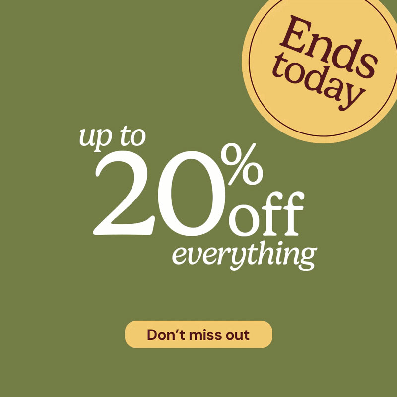 Payday perks: up to 20% off everything