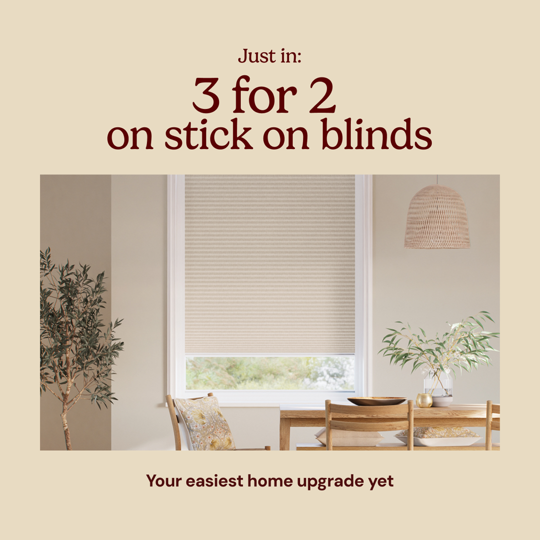 3 for 2 on stick on blinds