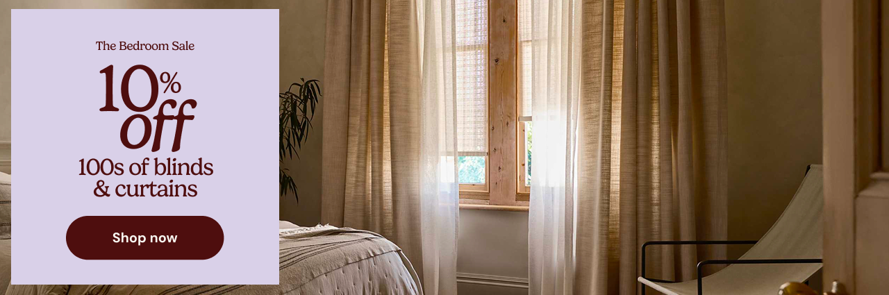 10% off 100s of blinds & curtains