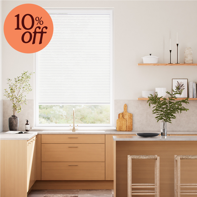 Perfect Fit® Brightest White Wooden Blind