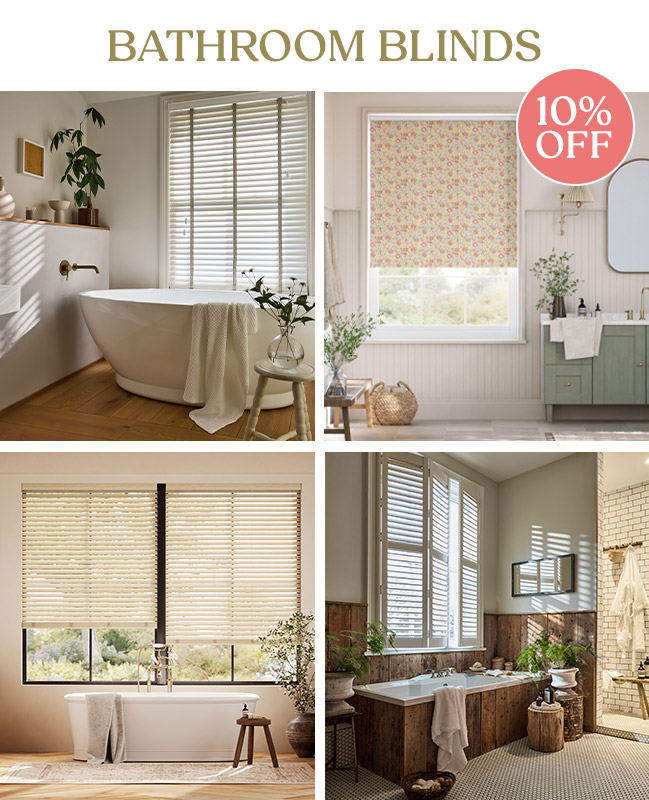 10% Off Bathroom Blinds