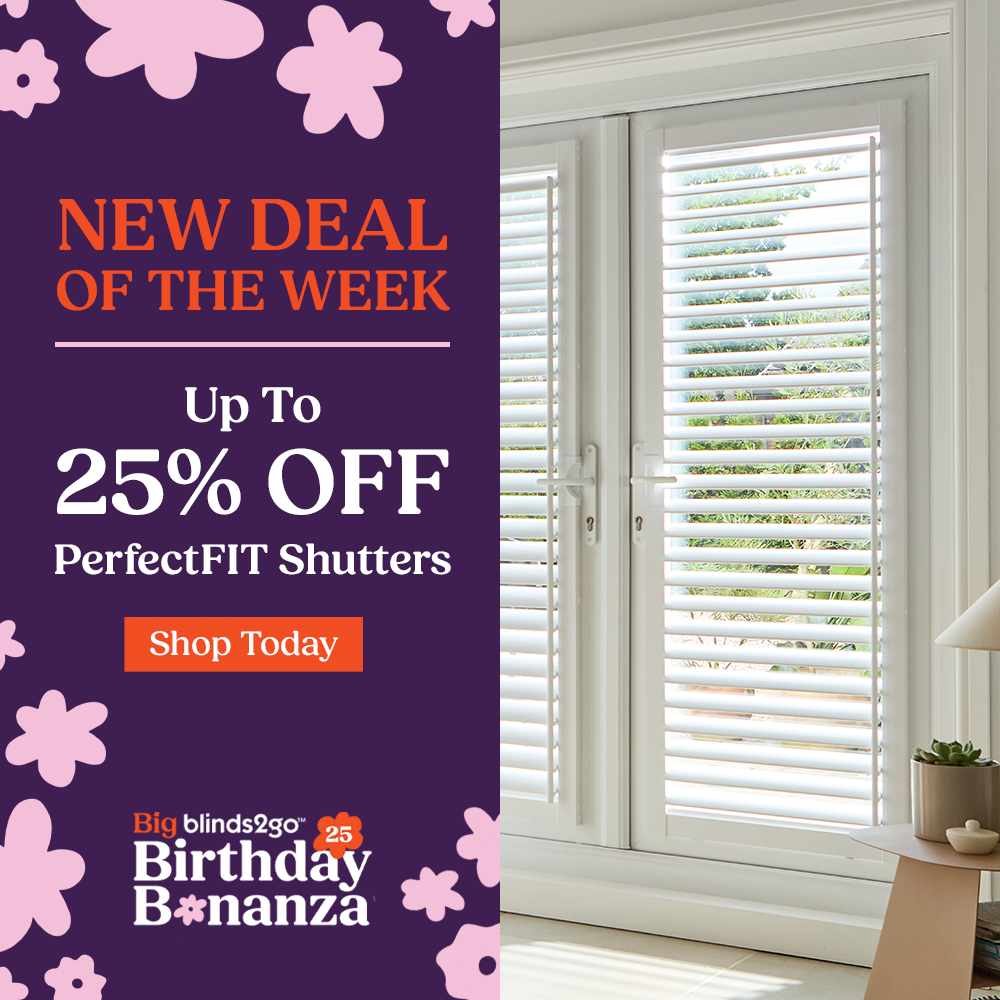 New Deal Of The Week: Up To 25% Off PerfectFIT Shutters