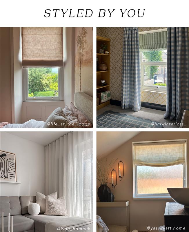 Roman Blinds & Curtains Styled By You