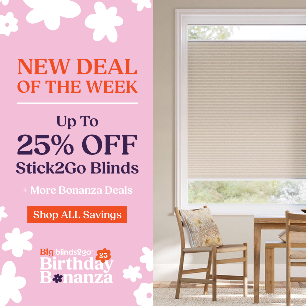 New Deal Of The Week: Up To 25% Off Stick On Blinds