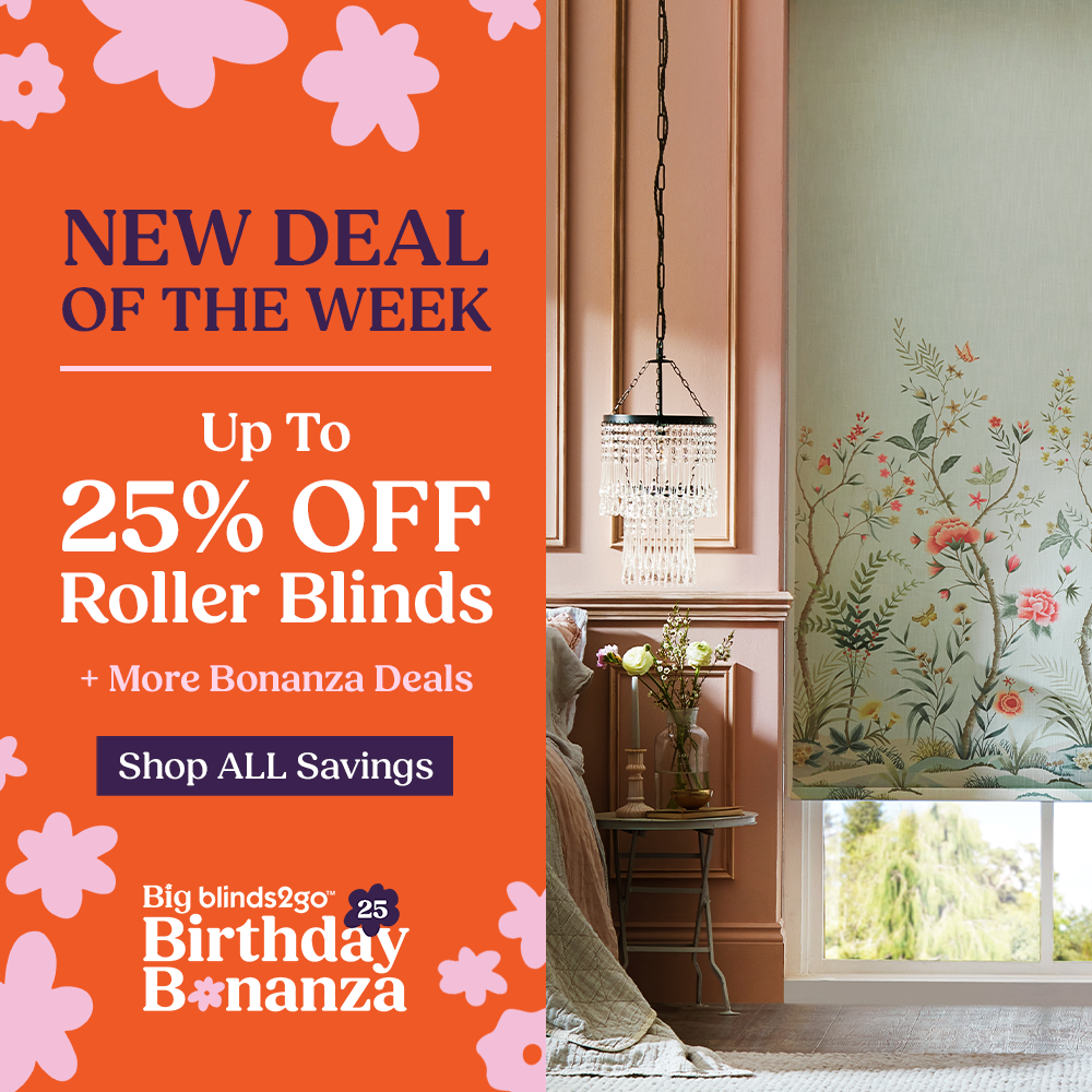 New Deal Of The Week: Up To 25% Off Roller Blinds
