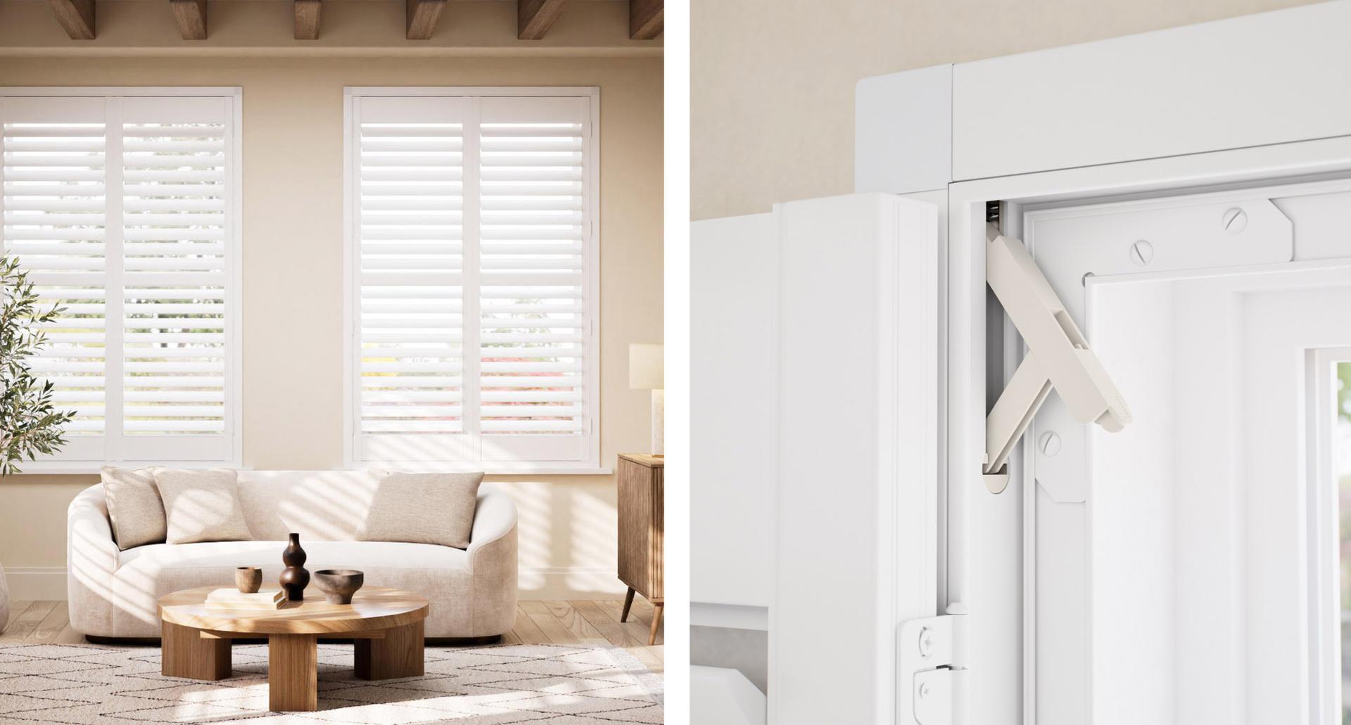 New In - No Drill Click2Go Shutter Blinds
