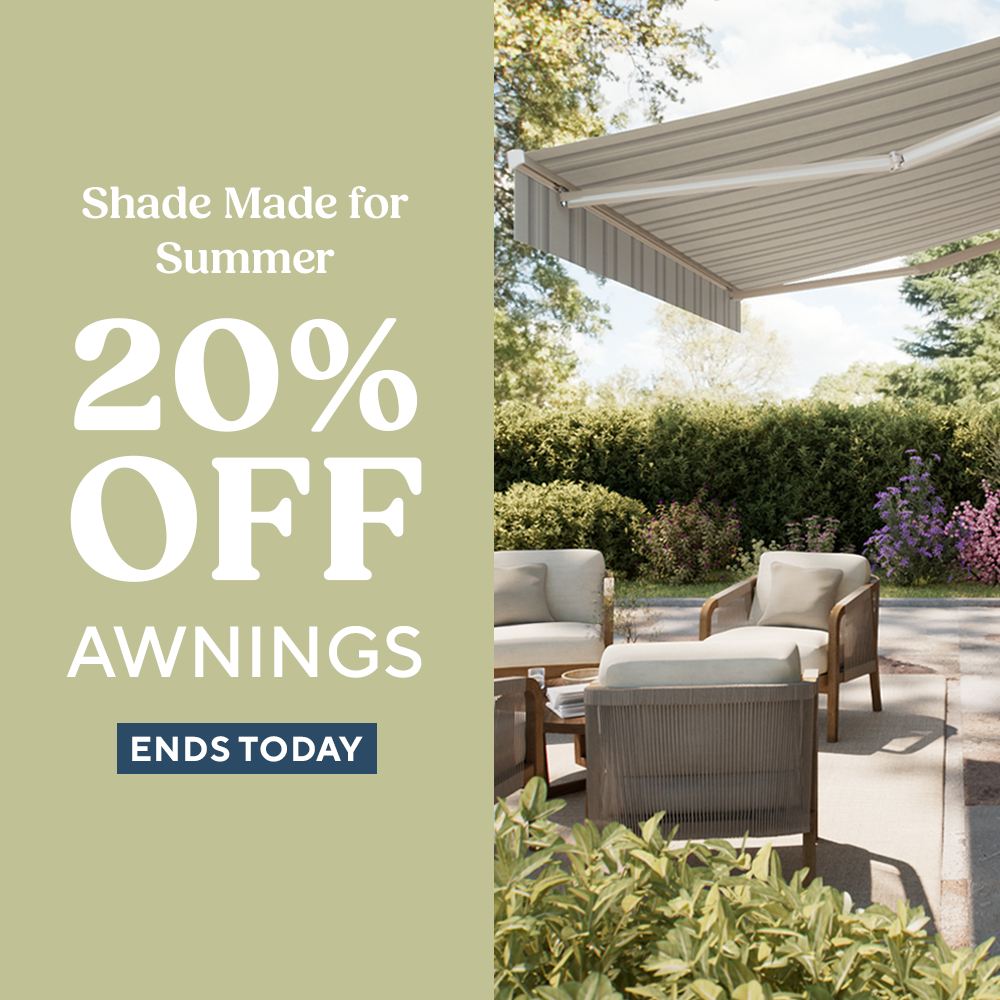 20% Off Awnings Ends Today