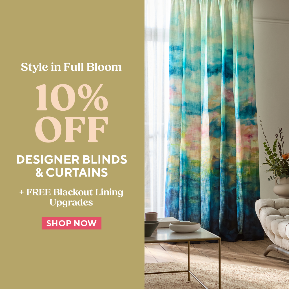 10% Off Designer Blinds & Curtains