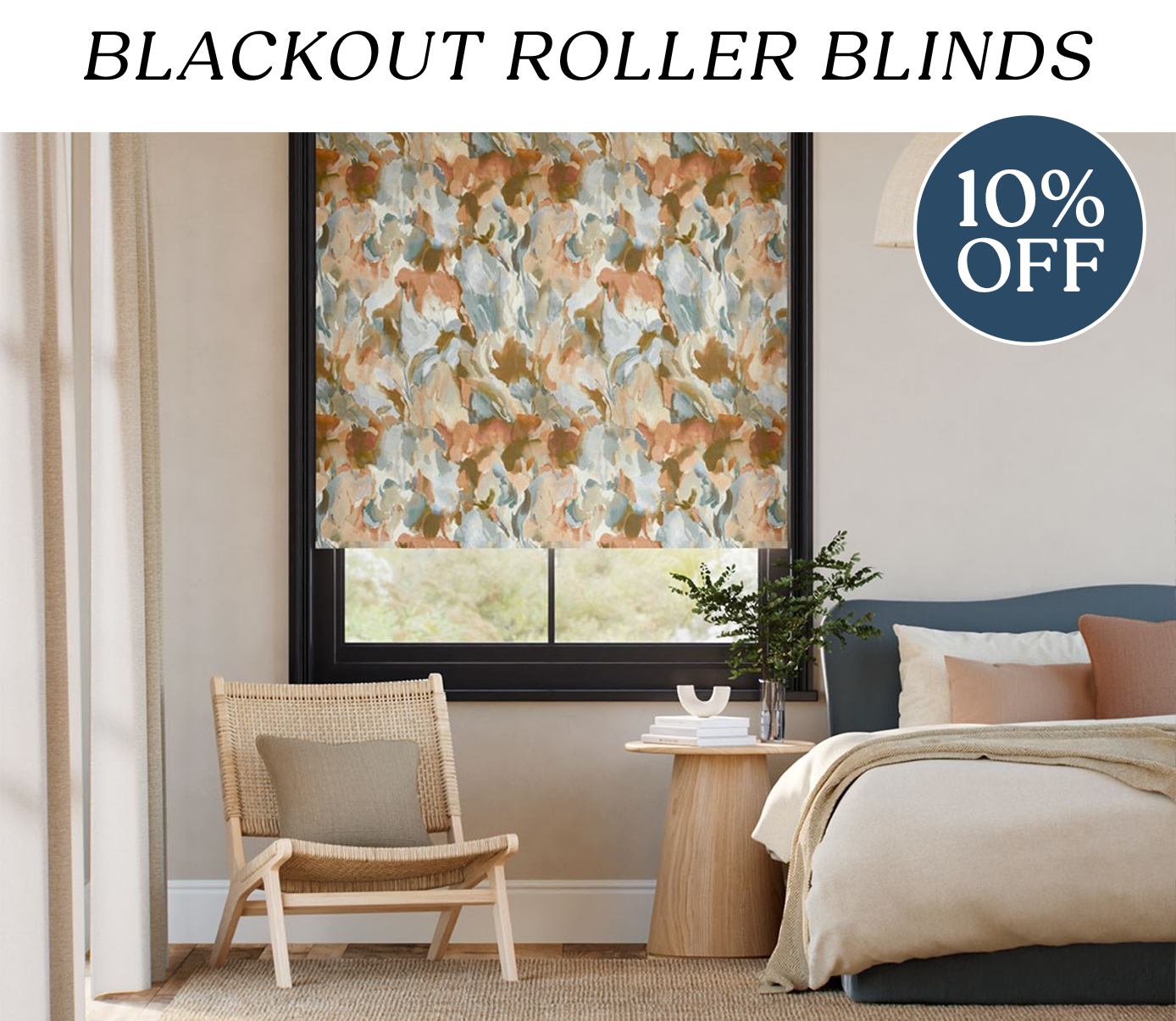10% Off Blackout Roller Blinds