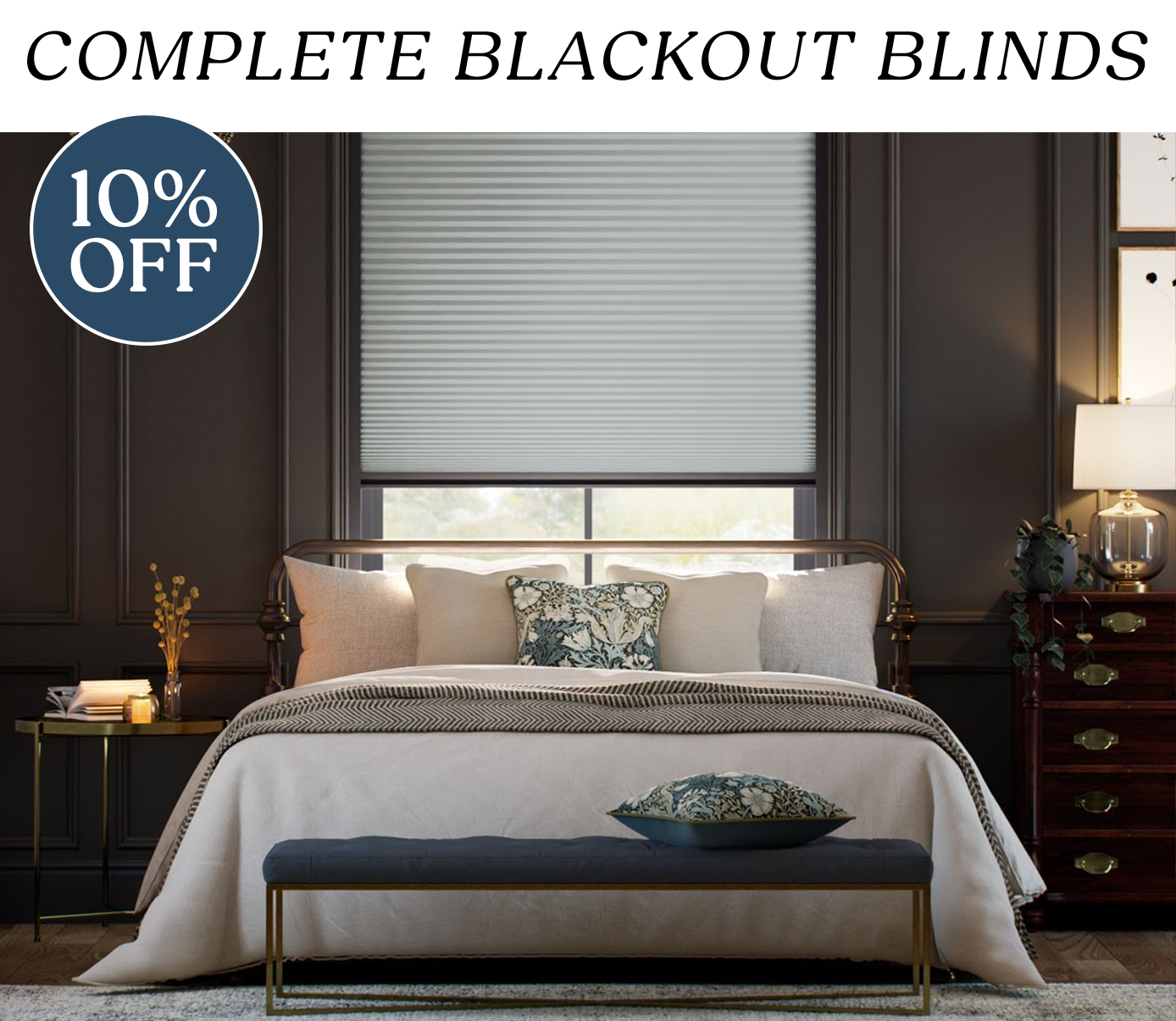 10% Off Complete Blackout Blinds