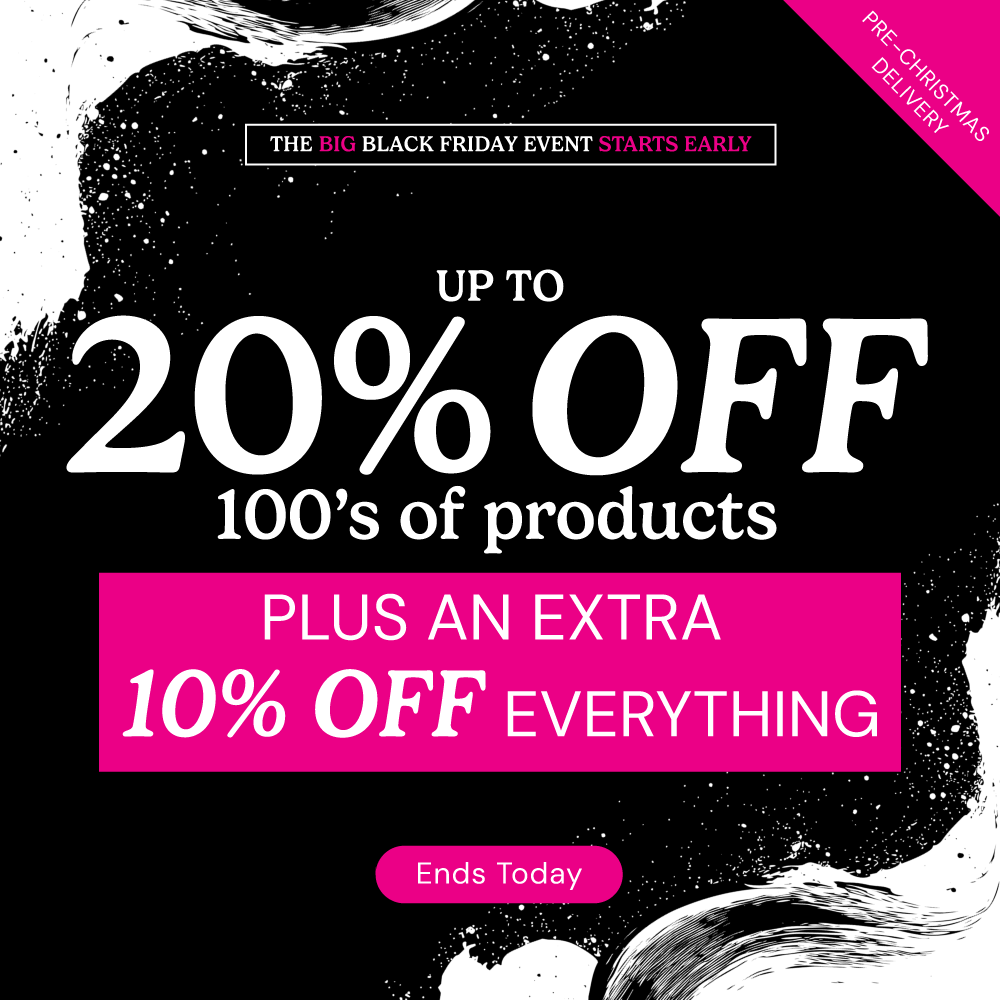 Up to 20% off 100's of products + an extra 10% off everything