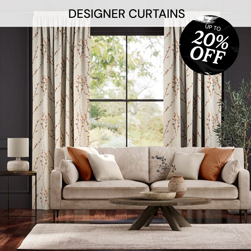 Up to 20% off Designer Curtains