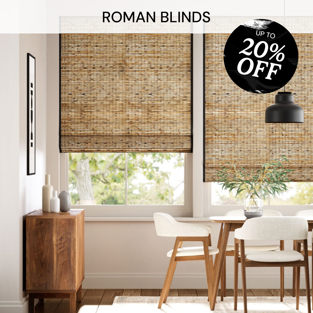 Up to 20% off Roman Blinds