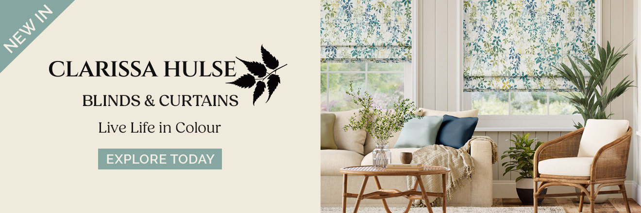 New In: Clarissa Hulse Blinds & Curtains